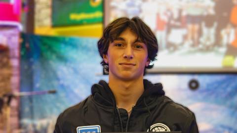 A Visit Big Bear and Care For Big Bear's sponsored high altitude athlete, Trey Lanza, a high altitude skateboarder / athlete.
