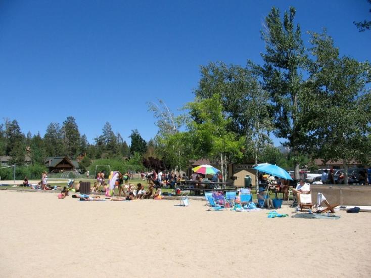 Big Bear Lakes Fun in the Sun on Swim Beach
