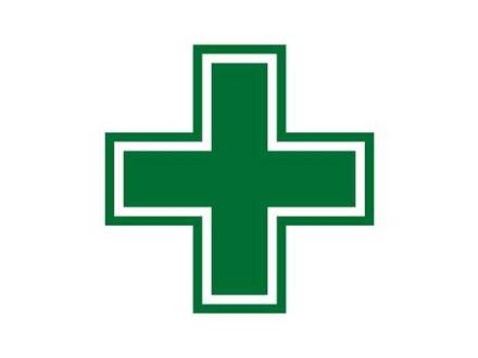 A digital logo for the Medical Green Cross