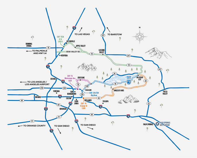 Directions and Maps Big Bear Lake, CA Big Bear Lake, CA