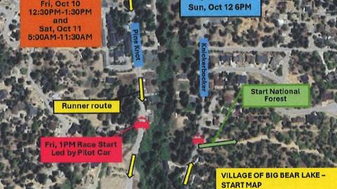 A digital flyer for the Kodiak 2025 Race Start Line Road Closures