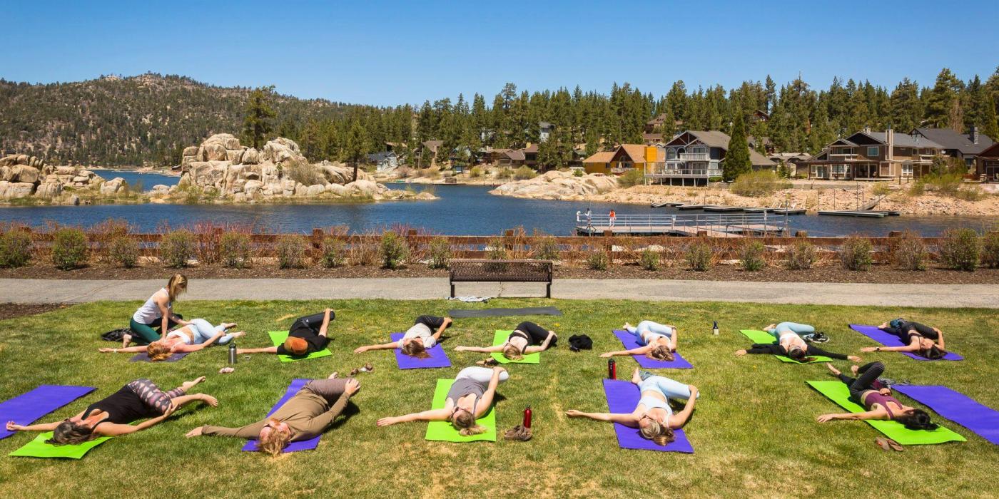 Yoga class at Boulder Bay Park