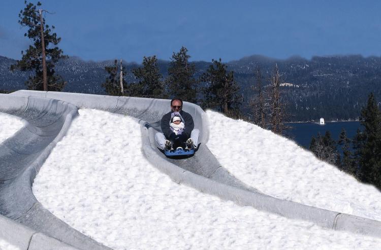 The Alpine Slide is open year-round for toboggan rides
