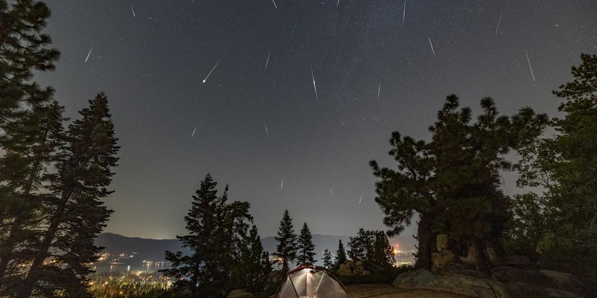 A photo of Big Bear's beautiful night sky, the stars and constellations are visible.