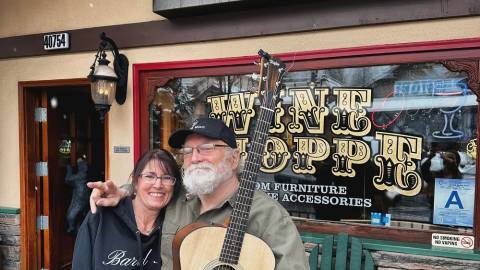 A photo of Brad SilverMoon standing in front of Barrel 33 for the High Alti-Tuesdays - Live Music and Specials event.