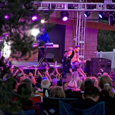 Band DSB plays at the Music in the Mountains event in Big Bear Lake.