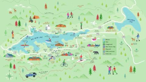 Big Bear Lake Artist Map