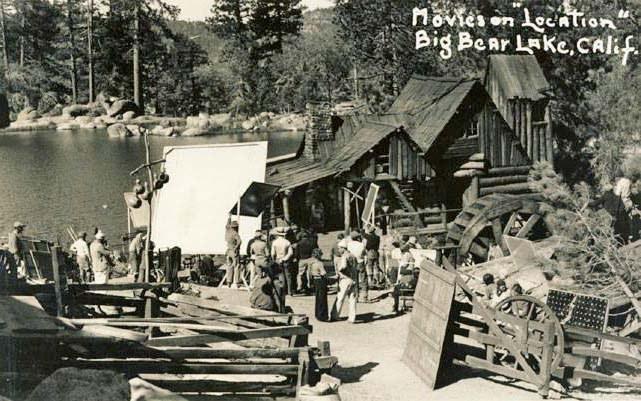 A photo of the popular film location, Cedar Lake Mill in Big Bear Lake California.